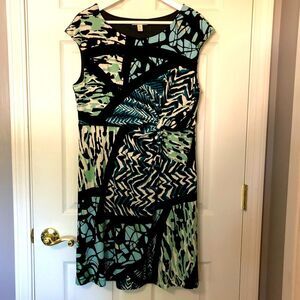 Dana Buchman Sleeveless Print Dress Petite Size Large